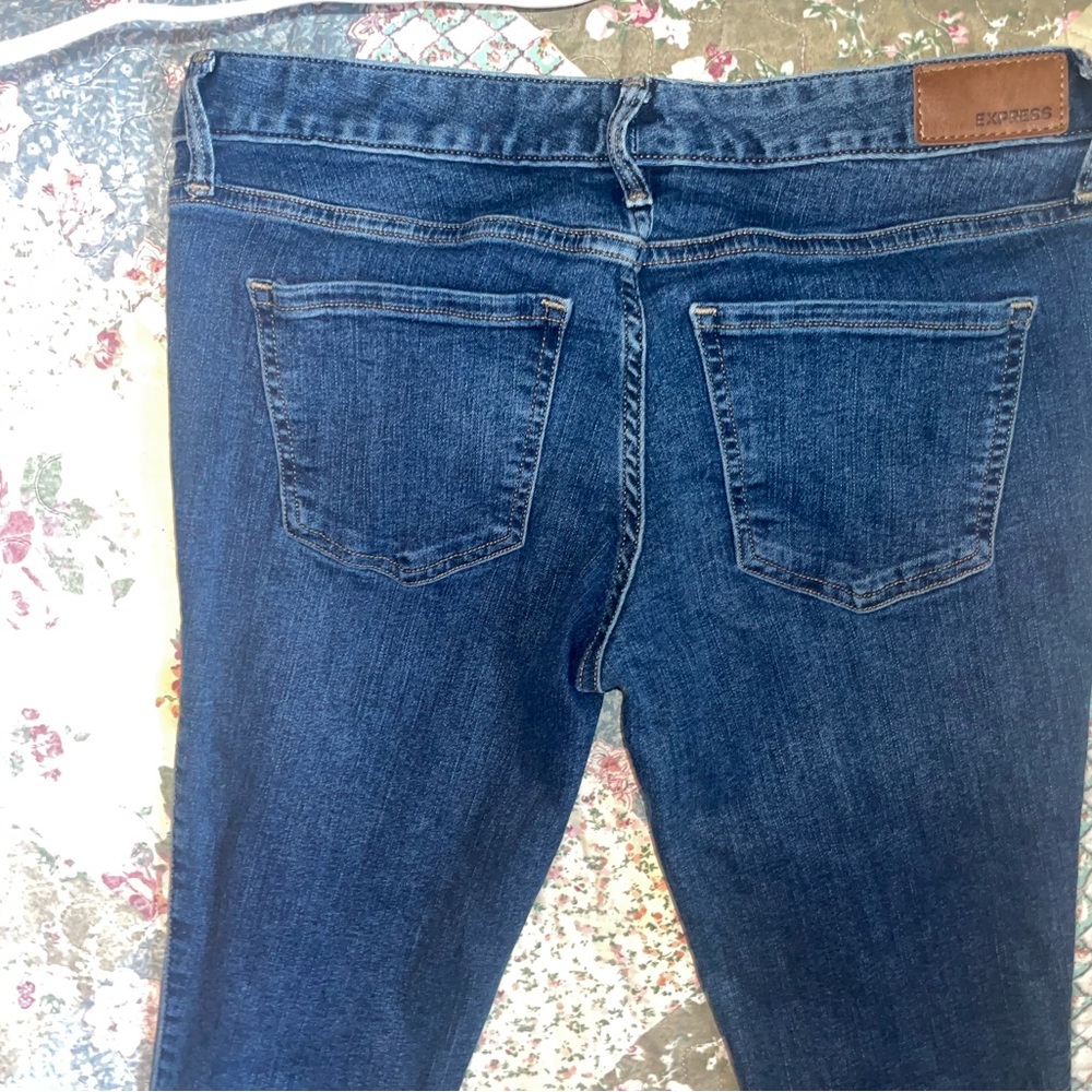 Lowrise Darkwashed Skinny Jeans